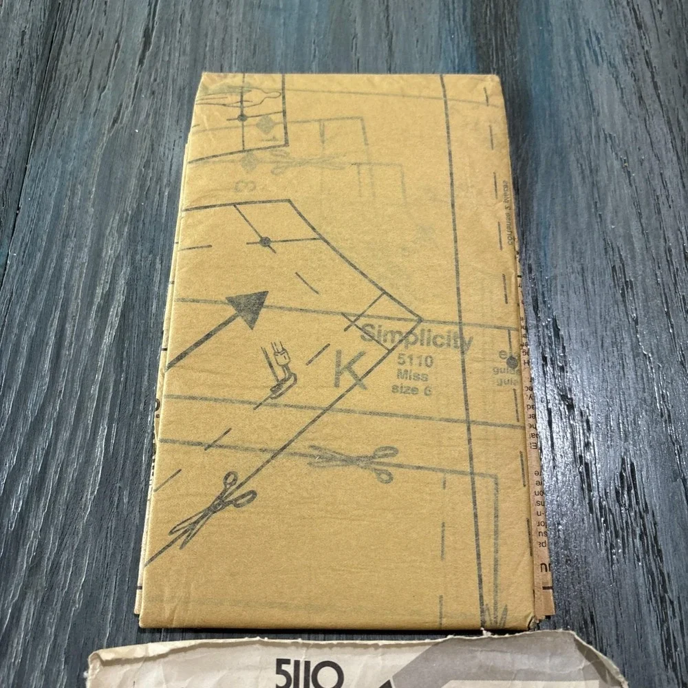 Simplicity 5110 Shorts Shortie Sewing Pattern Ladies 6 UC One Yard VTG 80s NEW